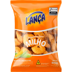 ROSQUINHA LANCA 600G MILHO